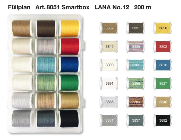CAJA SMARTBOX LANA Nº12 - 200M 18 BOBINAS - Image 2